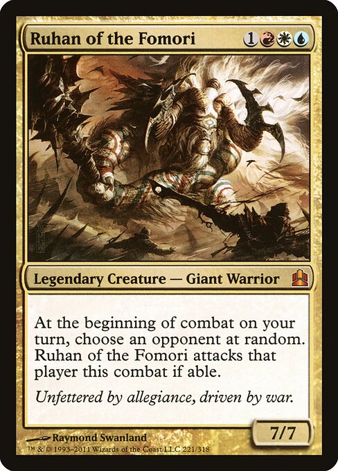 Ruhan of the Fomori - Commander 2011 Magic card