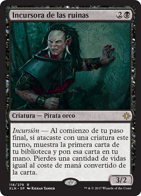 Ruinen-Plünderin (Ruin Raider) - Ixalan (#118) - Illustrated by Kieran Yanner - Magic: The Gathering Card