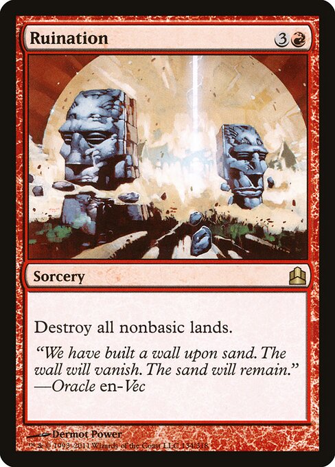 Ruination - Commander 2011 Magic card