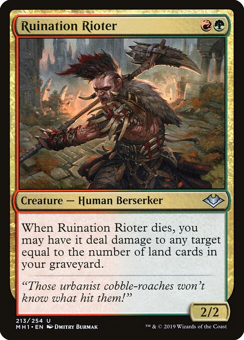 Ruination Rioter - Modern Horizons Magic card