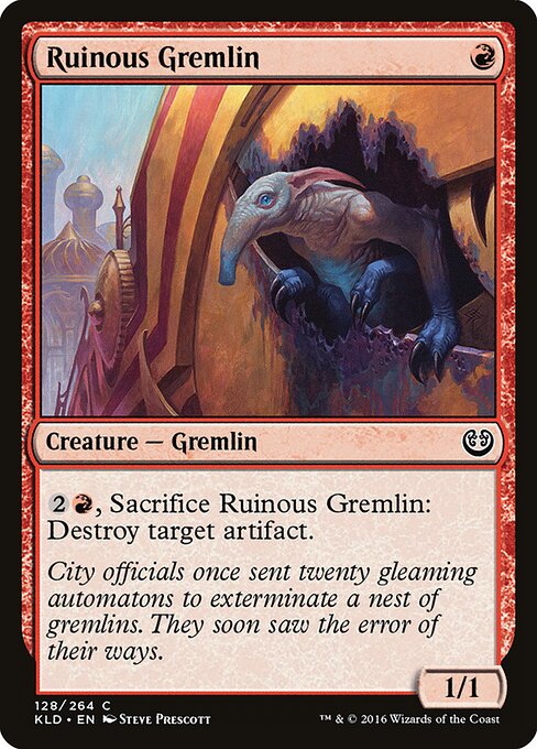 Ruinous Gremlin - Kaladesh Magic card