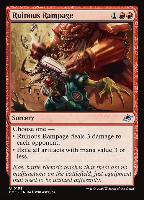 Ruinous Rampage - Edge of Eternities Magic card