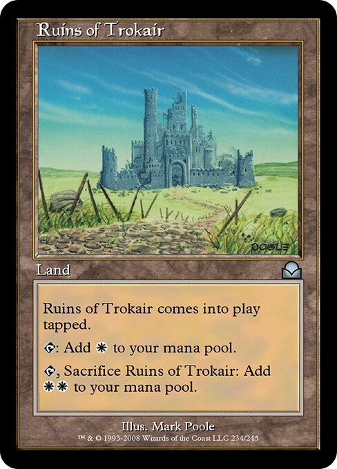 Ruins of Trokair - Masters Edition II (#234) - Illustrated by Mark Poole - Magic: The Gathering Card