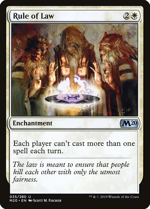 Rule of Law - Core Set 2020 Magic card