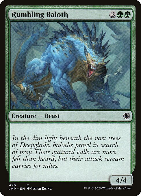 Rumbling Baloth - Jumpstart Magic card