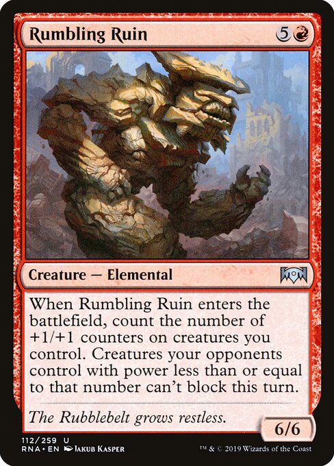 Rumbling Ruin - Ravnica Allegiance Magic card
