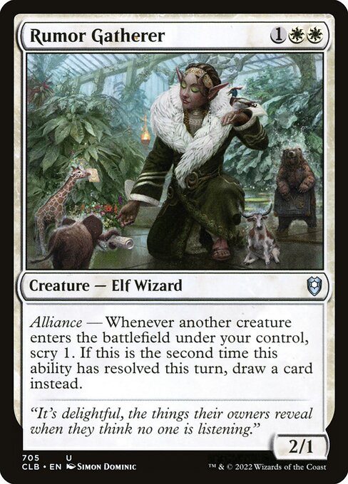 Rumor Gatherer - Commander Legends: Battle for Baldur's Gate Magic card