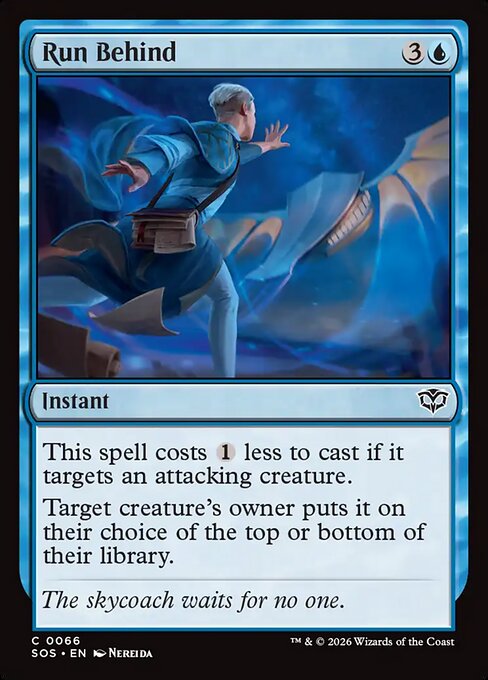 Run Behind - Secrets of Strixhaven Magic card