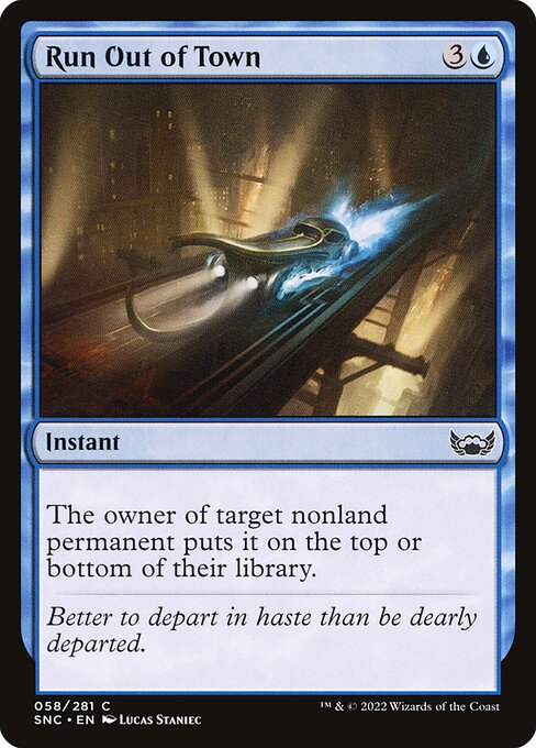 Run Out of Town - Streets of New Capenna Magic card