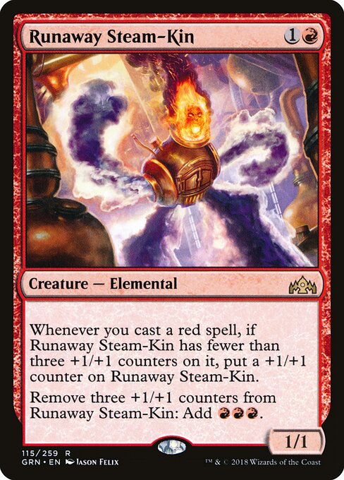 Runaway Steam-Kin - Guilds of Ravnica (#115) - Illustrated by Jason Felix - Magic: The Gathering Card