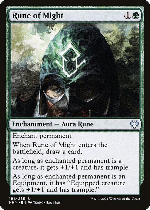 Rune of Might - Kaldheim Magic card