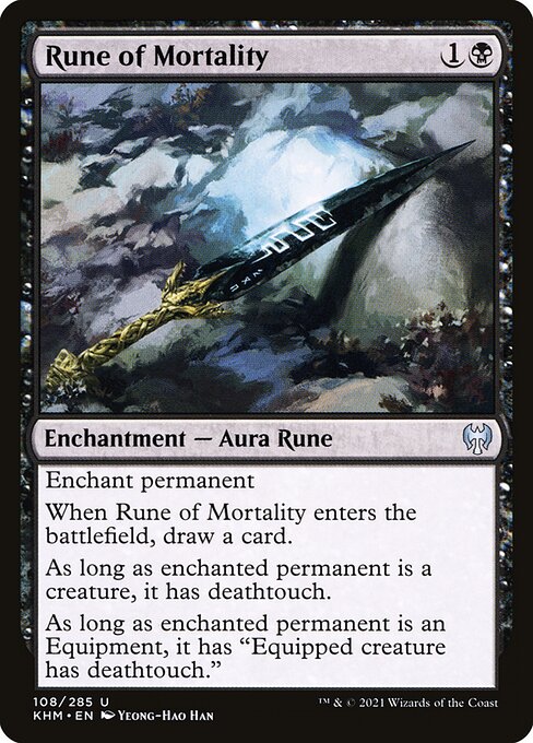 Rune of Mortality - Kaldheim Magic card