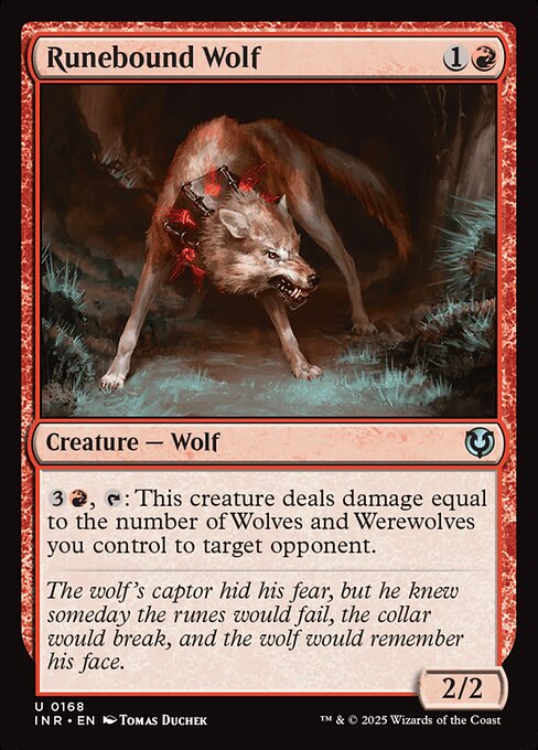 Runebound Wolf - Innistrad Remastered Magic card