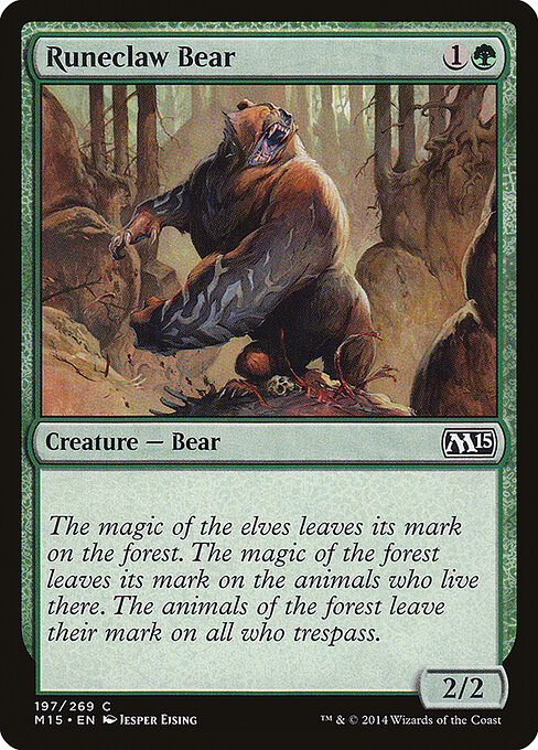 Runeclaw Bear - Magic 2015 Magic card