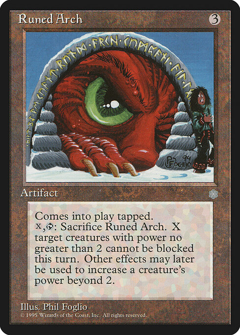 Volta Runica (Runed Arch) - Ice Age (#334) - Illustrated by Phil Foglio - Magic: The Gathering Card