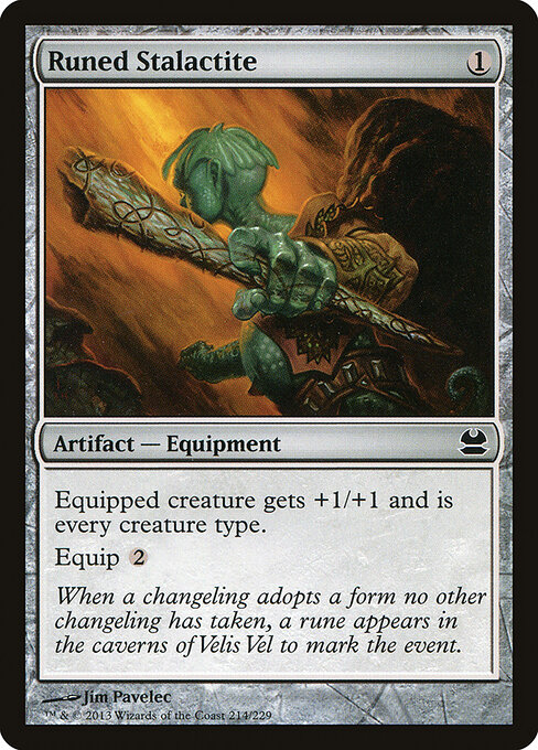 Runed Stalactite - Modern Masters (#214) - Illustrated by Jim Pavelec - Magic: The Gathering Card
