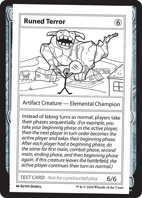 Runed Terror - Mystery Booster 2 (#610) - Illustrated by Kevin Dubell - Magic: The Gathering Card
