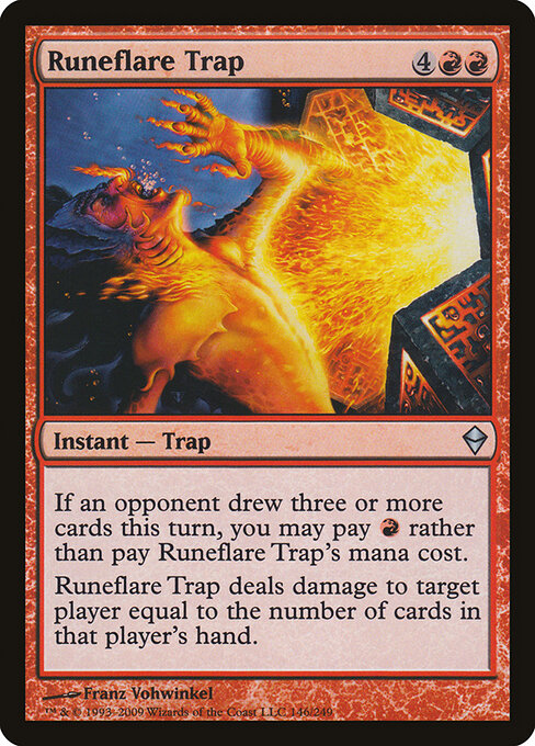 Runeflare Trap - Zendikar Magic card