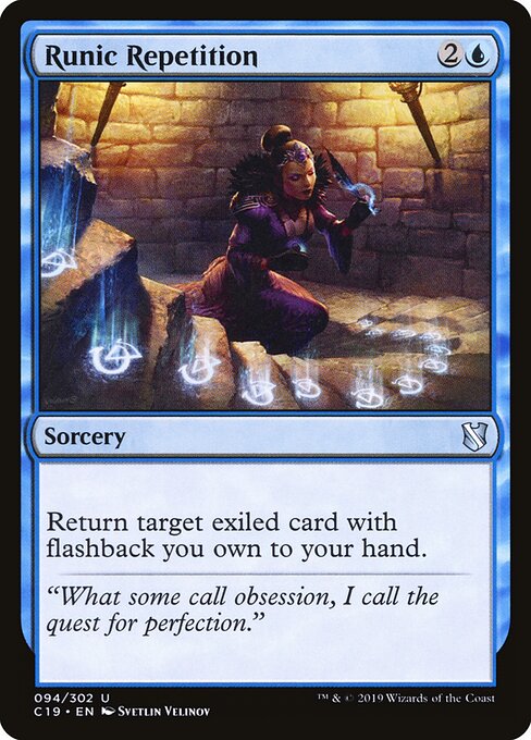 Runic Repetition - Commander 2019 Magic card