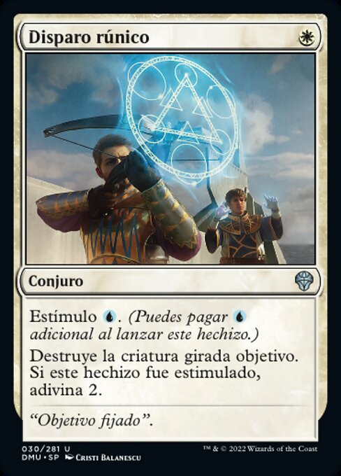 Colpo Runico (Runic Shot) - Dominaria United (#30) - Illustrated by Cristi Balanescu - Magic: The Gathering Card