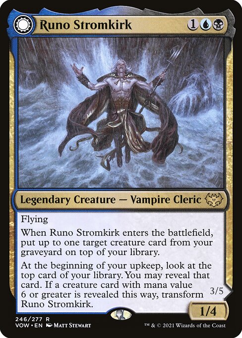 Runo Stromkirk // Krothuss, Lord of the Deep - Innistrad: Crimson Vow Magic card