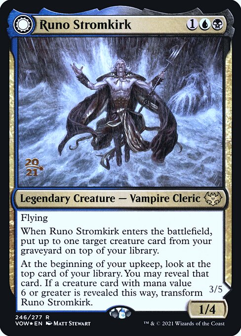Runo Stromkirk // Krothuss, Lord of the Deep - Innistrad: Crimson Vow Promos (#246s) - Illustrated by Matt Stewart - Magic: The Gathering Card