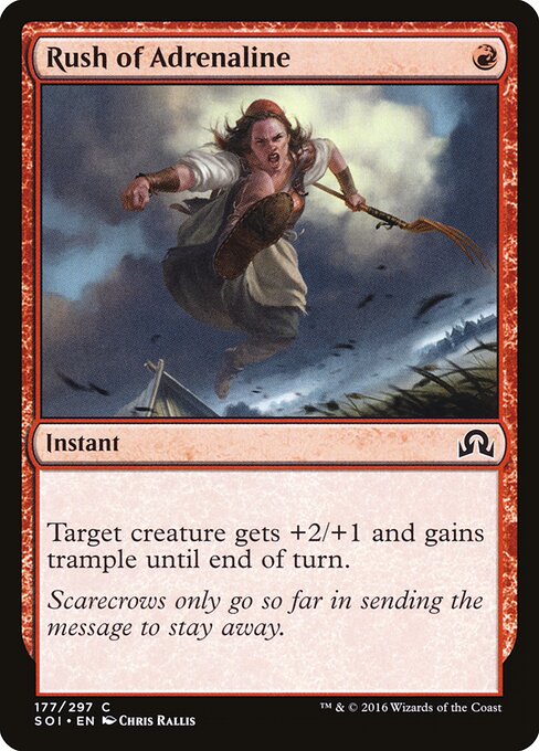 Rush of Adrenaline - Shadows over Innistrad Magic card