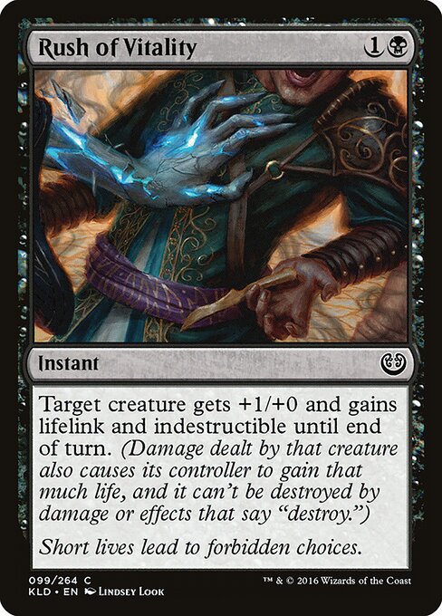 Rush of Vitality - Kaladesh (#99) - Illustrated by Lindsey Look - Magic: The Gathering Card