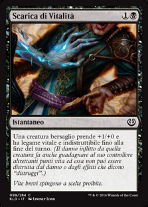 Vitalitätsschub (Rush of Vitality) - Kaladesh (#99) - Illustrated by Lindsey Look - Magic: The Gathering Card