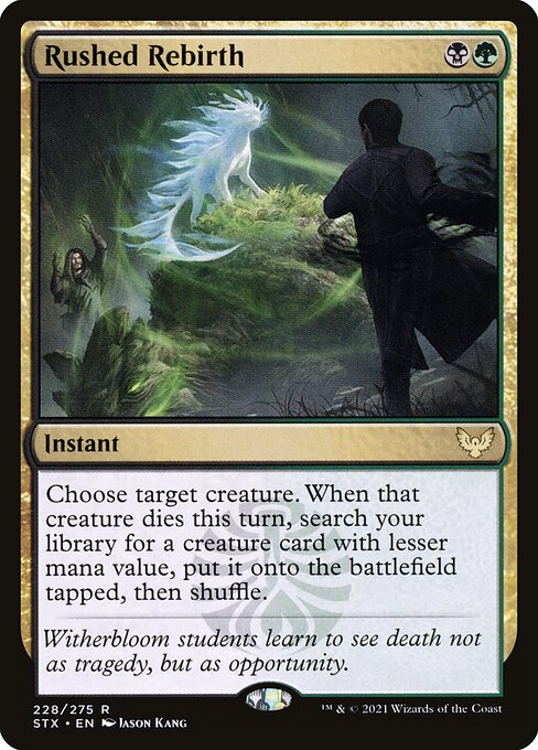 Rushed Rebirth - Strixhaven: School of Mages Magic card