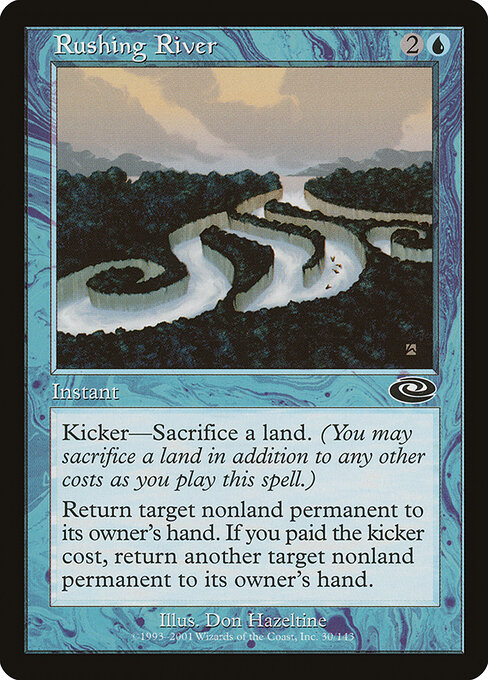 Rushing River - Planeshift (#30) - Illustrated by Don Hazeltine - Magic: The Gathering Card