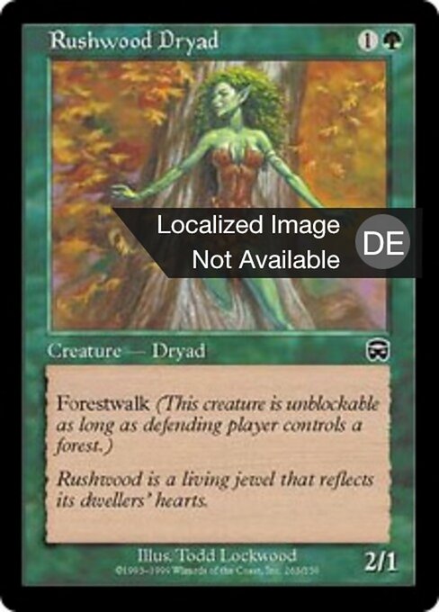 Harschforst-Dryaden (Rushwood Dryad) - Eighth Edition (#278) - Illustrated by Todd Lockwood - Magic: The Gathering Card