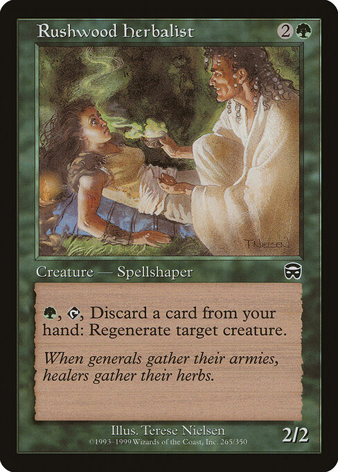 Rushwood Herbalist - Mercadian Masques Magic card