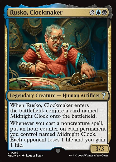 Rusko, Clockmaker - Mystery Booster 2 Magic card