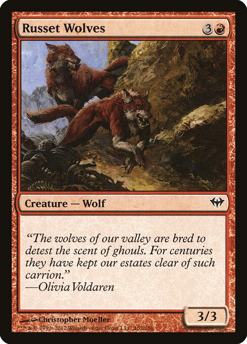 Russet Wolves - Dark Ascension Magic card