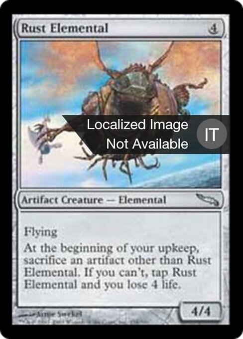 Elementale della Ruggine (Rust Elemental) - Mirrodin (#234) - Illustrated by Arnie Swekel - Magic: The Gathering Card