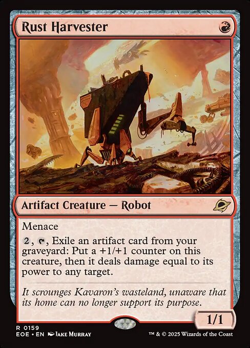 Rust Harvester - Edge of Eternities (#159) - Illustrated by Jake Murray - Magic: The Gathering Card