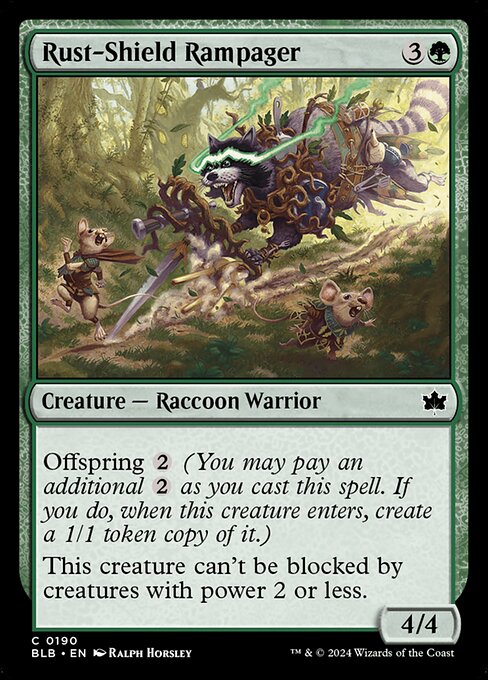 Rust-Shield Rampager - Bloomburrow Magic card