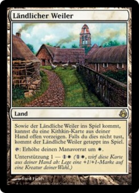Clachan Rustico (Rustic Clachan) - Duel Decks: Elspeth vs. Tezzeret (#34) - Illustrated by Fred Fields - Magic: The Gathering Card