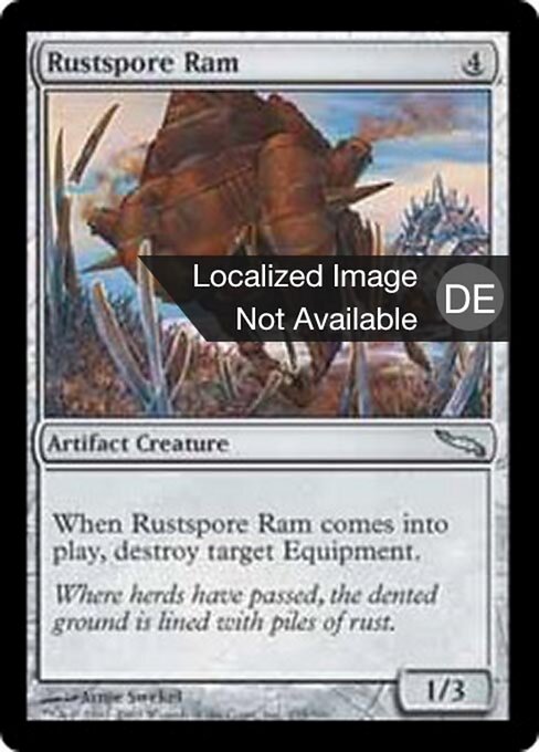 Carneiro de Esporos de Ferrugem (Rustspore Ram) - Mirrodin (#235) - Illustrated by Arnie Swekel - Magic: The Gathering Card