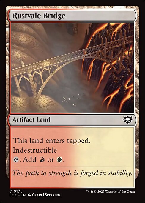Rustvale Bridge - Edge of Eternities Commander Magic card