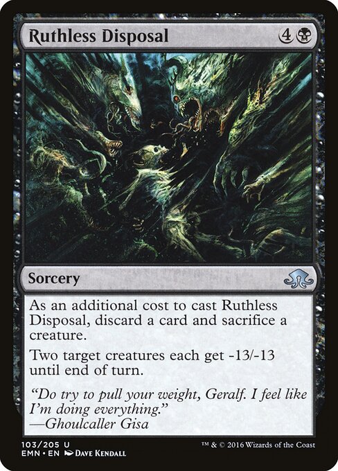 Ruthless Disposal - Eldritch Moon (#103) - Illustrated by Dave Kendall - Magic: The Gathering Card
