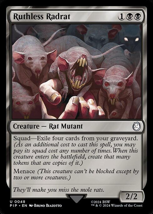 Ruthless Radrat - Fallout Magic card