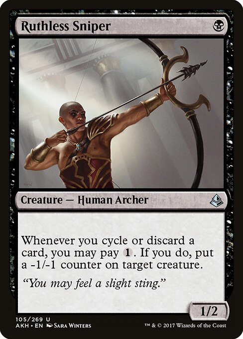 Ruthless Sniper - Amonkhet (#105) - Illustrated by Sara Winters - Magic: The Gathering Card