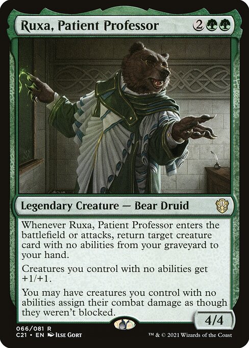 Ruxa, Patient Professor - Commander 2021 Magic card