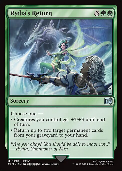 Rydia's Return - Final Fantasy Magic card