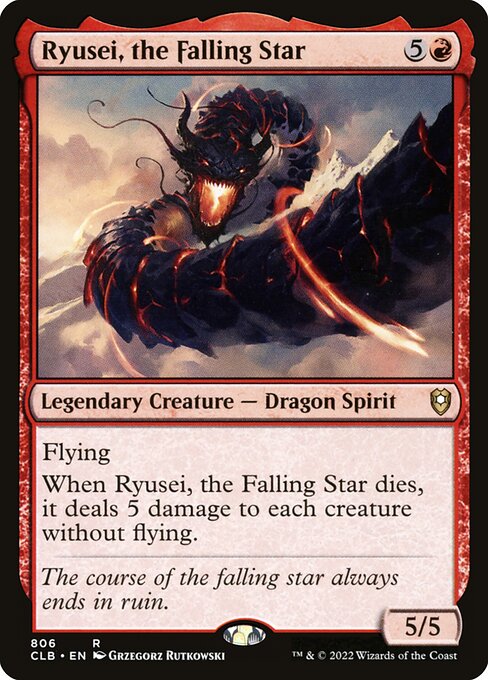 Ryusei, the Falling Star - Commander Legends: Battle for Baldur's Gate Magic card