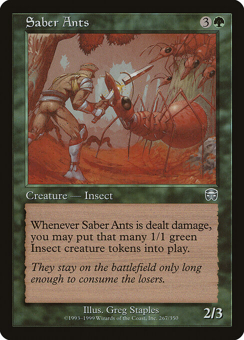 Saber Ants - Mercadian Masques Magic card