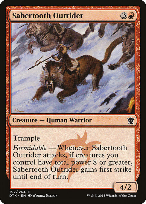 Sabertooth Outrider - Dragons of Tarkir Magic card