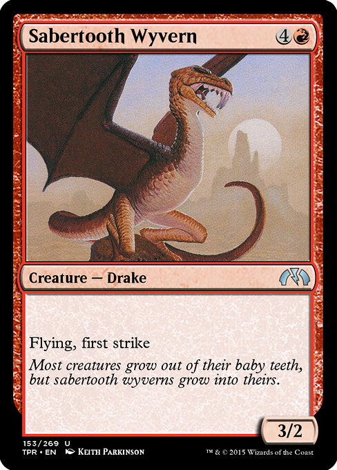 Sabertooth Wyvern - Tempest Remastered Magic card